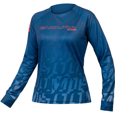 ENDURA MT500 PRINT LTD Women's Long-Sleeved Jersey Blue 2023 0